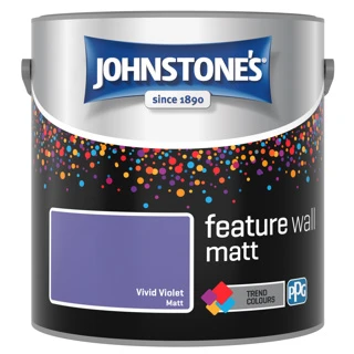 JOHNSTONES FEATURE WALL MATT VIVID VIOLET 2.5LTR 3 JOHNSTONES FEATURE WALL MATT VIVID VIOLET 2.5LTR