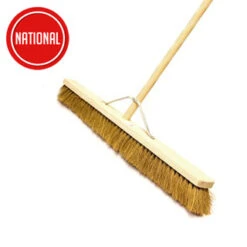 PLATFORM BRUSH NATURAL COCO BROOM C/W STAYED HANDLE 900MM