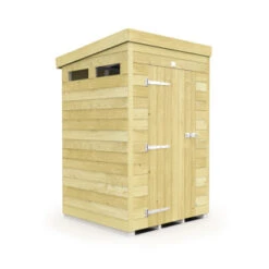4 X 4 SECURITY PENT SHED