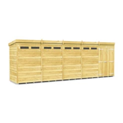 20 X 4 SECURITY PENT SHED DOUBLE DOOR