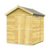 6 X 5 SECURITY PENT SHED DOUBLE DOOR