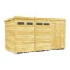 12 X 6 SECURITY PENT SHED DOUBLE DOOR -Love Garden 15893 0