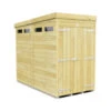 4 X 8 SECURITY PENT SHED DOUBLE DOOR 1 4 X 8 SECURITY PENT SHED DOUBLE DOOR -Love Garden 15918 0