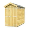 4 X 8 APEX SECURITY SHED DOUBLE DOOR -Love Garden 16023 0