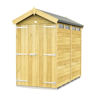 4 X 8 APEX SECURITY SHED DOUBLE DOOR 3 4 X 8 APEX SECURITY SHED DOUBLE DOOR