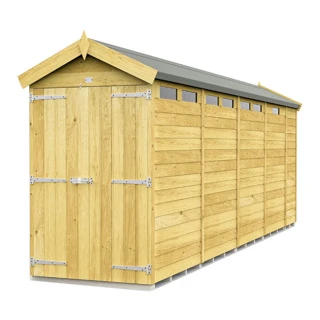 4 X 17 APEX SECURITY SHED DOUBLE DOOR 3 4 X 17 APEX SECURITY SHED DOUBLE DOOR