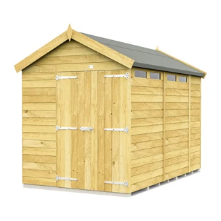 6 X 11 APEX SECURITY SHED DOUBLE DOOR 3 6 X 11 APEX SECURITY SHED DOUBLE DOOR