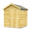 7 X 6 APEX SECURITY SHED DOUBLE DOOR -Love Garden 16055 0