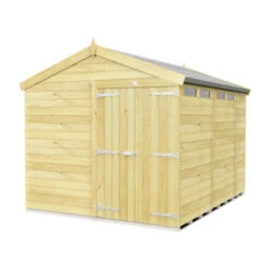 8 X 11 APEX SECURITY SHED DOUBLE DOOR