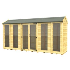 14 X 4 APEX SUMMER HOUSE (FULL HEIGHT WINDOW)
