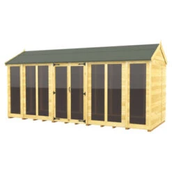 16 X 6 APEX SUMMER HOUSE (FULL HEIGHT WINDOW)