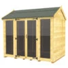 8 X 8 APEX SUMMER HOUSE (FULL HEIGHT WINDOW) -Love Garden 16636 0