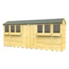 16 X 4 APEX SUMMER SHED -Love Garden 16670 0