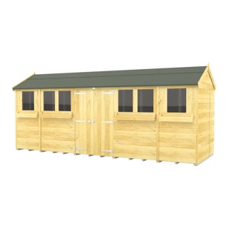 18 X 6 APEX SUMMER SHED 3 18 X 6 APEX SUMMER SHED