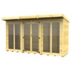 12 X 4 PENT SUMMER HOUSE (FULL HEIGHT WINDOW) 1 12 X 4 PENT SUMMER HOUSE (FULL HEIGHT WINDOW) -Love Garden 16738 0
