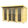 10 X 6 PENT SUMMER HOUSE (FULL HEIGHT WINDOW) 2 10 X 6 PENT SUMMER HOUSE (FULL HEIGHT WINDOW) -Love Garden 16751 0