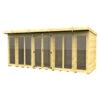 16 X 6 PENT SUMMER HOUSE (FULL HEIGHT WINDOW) -Love Garden 16754 0
