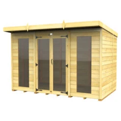 10 X 7 PENT SUMMER HOUSE (FULL HEIGHT WINDOW)