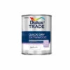 DULUX TRADE PAINT QUICK DRY SATINWOOD PURE BRILLIANT WHITE 1L 2 DULUX TRADE PAINT QUICK DRY SATINWOOD PURE BRILLIANT WHITE 1L -Love Garden 20448 0
