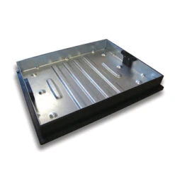 BLOCK PAVER MANHOLE COVER GALVANISED 600X450X80MM DEEP CLKS790R/80/30 10T GPW