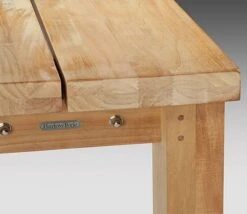 Barlow Tyrie Titan 260cm Rustic Teak Backless Bench 12 Barlow Tyrie Titan 260cm Rustic Teak Backless Bench -Love Garden a close up of the benches teak hardwood and chunky legs c05cc45b7d941c04b8451185ead959e3 original