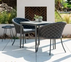 Alexander Rose Cordial Luxe Dark Grey Dining Chair