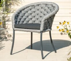 Alexander Rose Cordial Luxe Light Grey Dining Chair