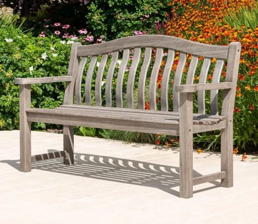 Alexander Rose Turnberry Grey Acacia 5ft Bench -Love Garden alexander rose old england 5ft turnberry bench 0685d35654b445c74d4a365c974a4499 original