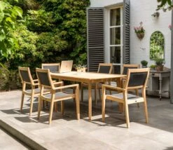 Alexander Rose Tivoli Roble Stacking Sling Armchair -Love Garden alexander rose roble stacking charcoal armchair a95c378eaef6c284dc922779e40b040f original