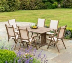 Alexander Rose Sherwood Chestnut Acacia Barley Sling Recliner