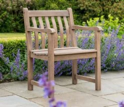 Alexander Rose Broadfield Chestnut Acacia Armchair