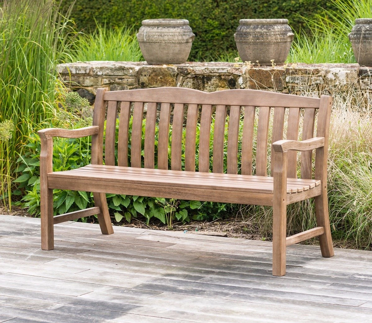 Alexander Rose Sherwood Chestnut Acacia 5ft Cuckfield Bench 3 Alexander Rose Sherwood Chestnut Acacia 5ft Cuckfield Bench