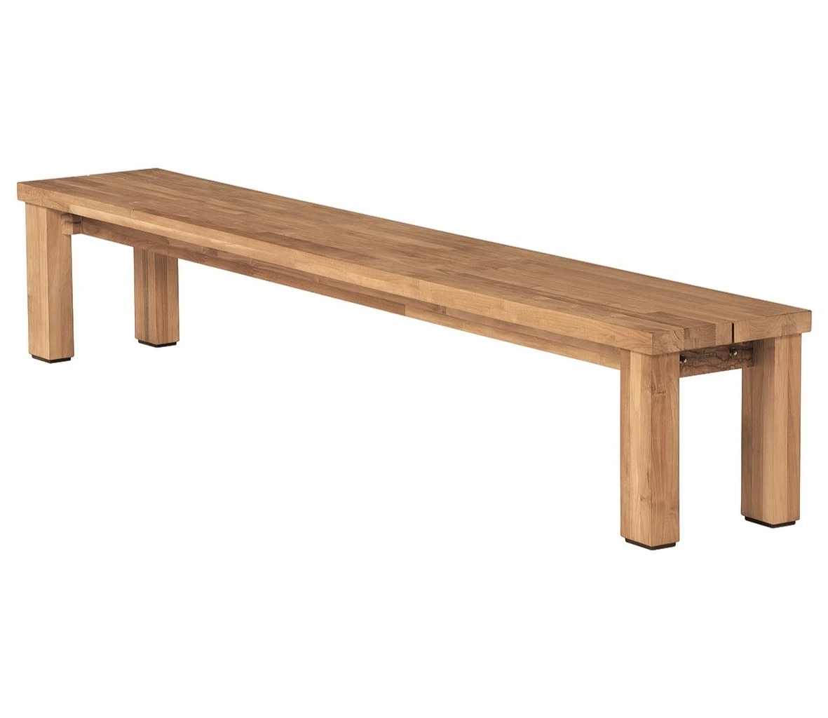 Barlow Tyrie Titan 260cm Rustic Teak Backless Bench 3 Barlow Tyrie Titan 260cm Rustic Teak Backless Bench