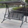 Charles Bentley 3 Seater Grey Swing Seat With Canopy -Love Garden charles bentley 3 seater grey swing seat with canopy be3d78d07fbd1cb16da4693bd9b7069b original