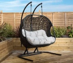Charles Bentley Double Rattan Swing Chair