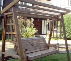 Charles Taylor Dorset Burgundy 3 Seater Swing Seat -Love Garden charles taylor dorset burgundy 3 seater swing seat 846b627b52b2a57c7351e15b5aa2f665 original