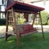 Charles Taylor Dorset Burgundy 3 Seater Swing Seat -Love Garden charles taylor dorset burgundy 3 seater swing seat b84651810703a580eb60bd0f1cc1b734 original