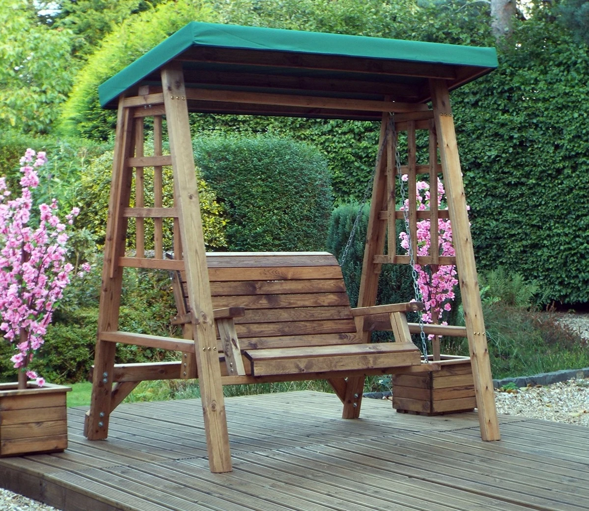 Charles Taylor Dorset Green 2 Seater Swing Seat 5 Charles Taylor Dorset Green 2 Seater Swing Seat - Image 3