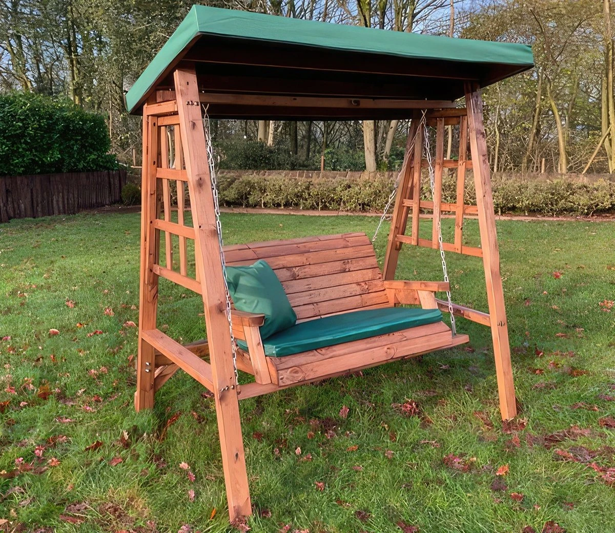 Charles Taylor Dorset Green 2 Seater Swing Seat 4 Charles Taylor Dorset Green 2 Seater Swing Seat - Image 2