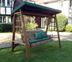 Charles Taylor Dorset Green 3 Seater Swing Seat