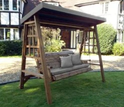 Charles Taylor Dorset Grey 3 Seater Swing Seat -Love Garden charles taylor dorset grey 3 seater swing seat 725640df20c1038e6a576e7d96d85b62 original