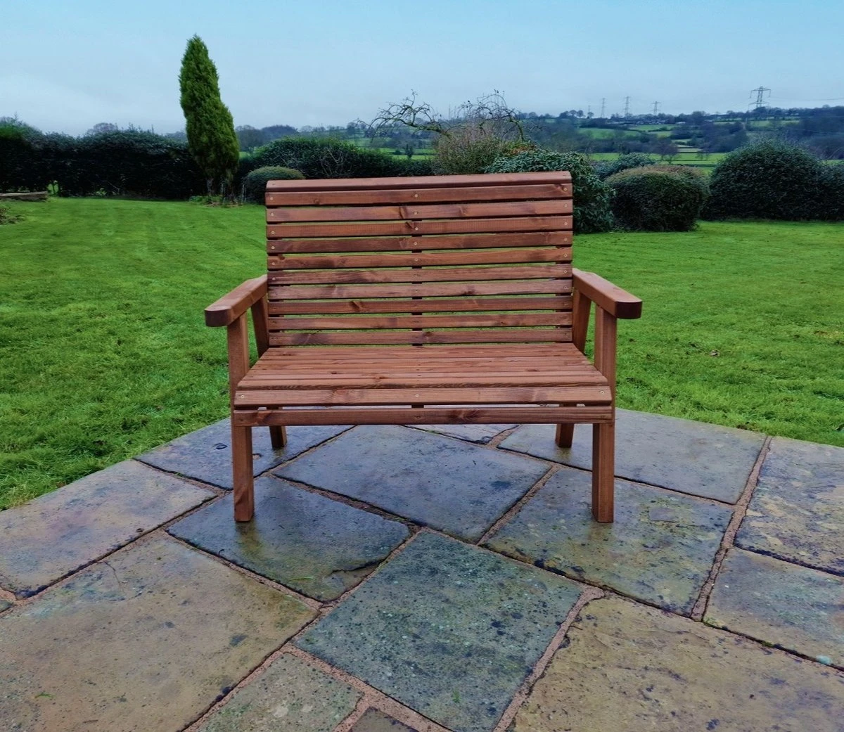 Churnet Valley 2 Seater Bench 5 Churnet Valley 2 Seater Bench - Image 3