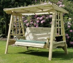 Churnet Valley Antoinette 3 Seater Swing -Love Garden churnet valley antoinette 3 seater swing 442ebf9d6ba96a75761eca92e52232db original
