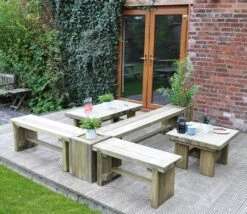 Forest Low Level Sleeper 1.2m Table -Love Garden combine your table with sleeper benches and planters 3efd35f63712135d9dd45f80972f6c54 original