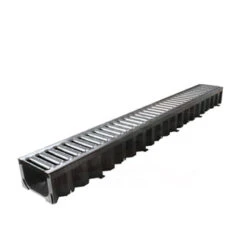 CHANNEL WITH GALVANISED GRATING ACO HEXDRAIN 1000X125X80MM