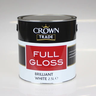 CROWN TRADE PAINT FULL GLOSS BRILLIANT WHITE 2.5L 5026989 3 CROWN TRADE PAINT FULL GLOSS BRILLIANT WHITE 2.5L 5026989