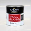 CROWN TRADE PAINT FULL GLOSS BLACK 1L 5026959 1 CROWN TRADE PAINT FULL GLOSS BLACK 1L 5026959 -Love Garden i974362 0