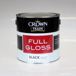 CROWN TRADE PAINT FULL GLOSS BLACK 2.5L 5026960