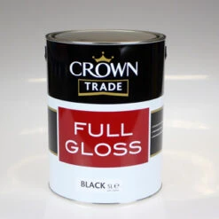 CROWN TRADE PAINT FULL GLOSS BLACK 5L 5026961