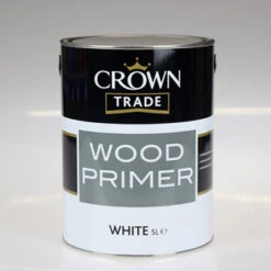 CROWN TRADE PAINT WOOD PRIMER WHITE 5L 5027072